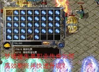 梦域迷失单职业传奇如何高效刷怪并快速升级? 梦域迷失单职业传奇如何高效刷怪并快速升级?