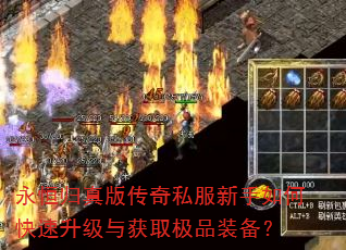 永恒归真版传奇私服新手如何快速升级与获取极品装备? 永恒归真版传奇私服新手如何快速升级与获取极品装备?