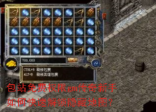 包站免费权限gm传奇新手如何快速解锁隐藏地图? 包站免费权限gm传奇新手如何快速解锁隐藏地图?