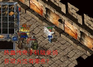 热血传奇手机版坐骑获取方法有哪些? 热血传奇手机版坐骑获取方法有哪些?