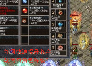 如何快速提升苍穹劫传奇角色等级? 如何快速提升苍穹劫传奇角色等级?