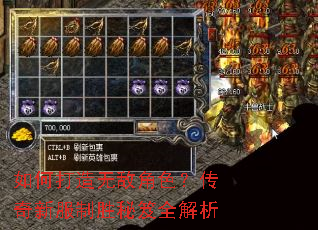 如何打造无敌角色?传奇新服制胜秘笈全解析 如何打造无敌角色?传奇新服制胜秘笈全解析