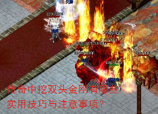 传奇中挖双头金刚有哪些实用技巧与注意事项? 传奇中挖双头金刚有哪些实用技巧与注意事项?