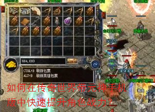 如何在传奇世界带元神手机版中快速提升角色战力? 如何在传奇世界带元神手机版中快速提升角色战力?