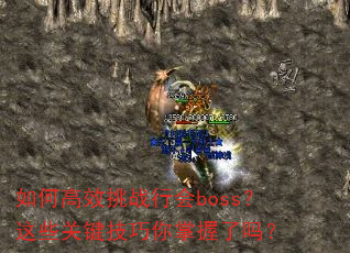 如何高效挑战行会boss?这些关键技巧你掌握了吗? 如何高效挑战行会boss?这些关键技巧你掌握了吗?
